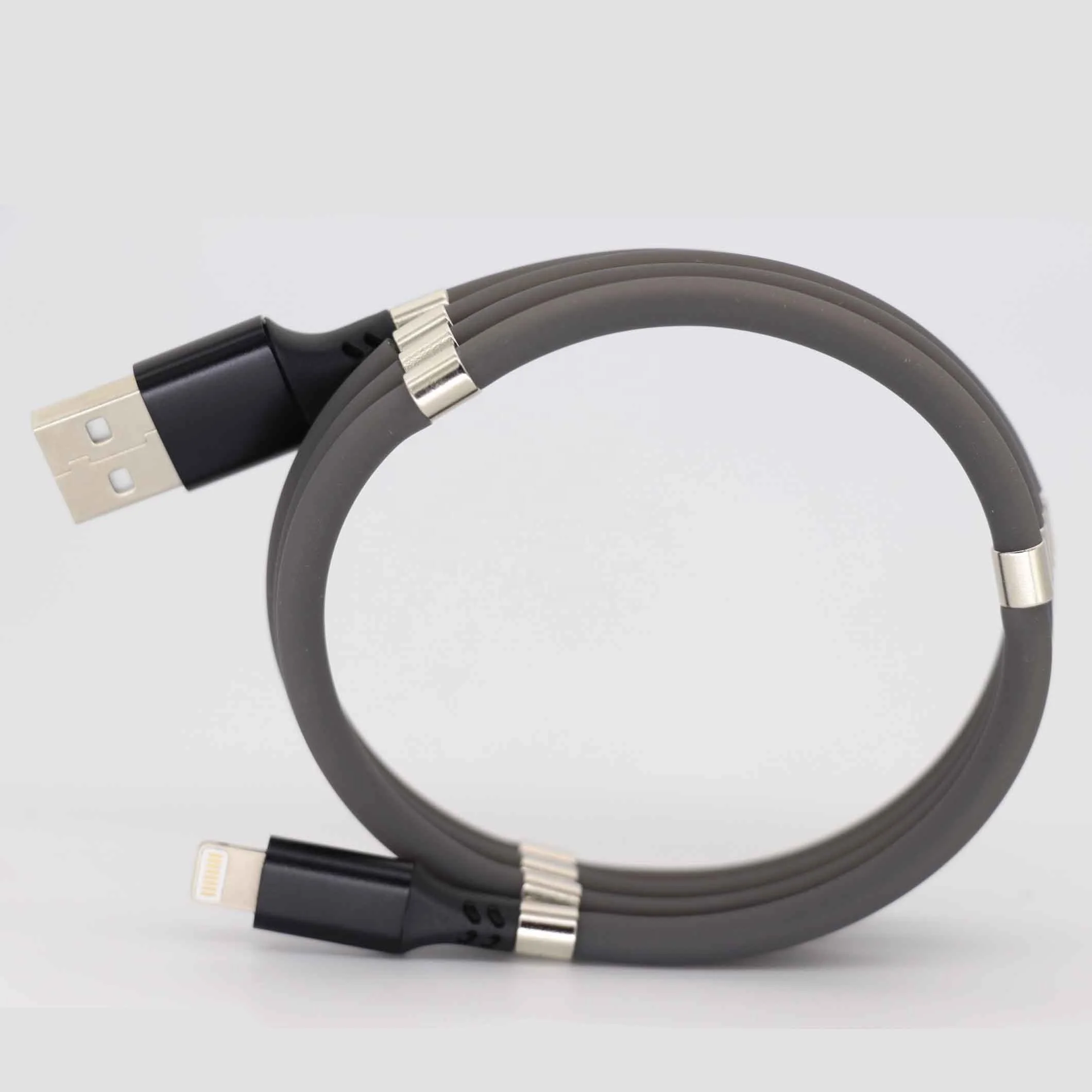 
New Design Portable Easy Coil Magnetic Charging Charger Supercalla Cable with Magnet 