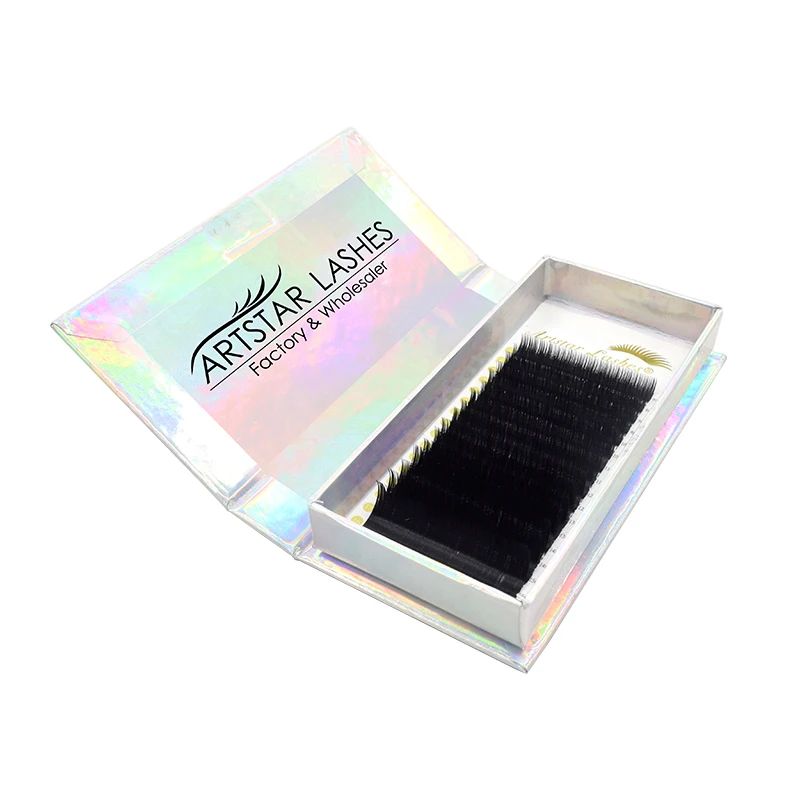 

mink eyelashes extensions tray dd 20mm lashes extension russian volume fan custom silk eyelash extension, Natural black