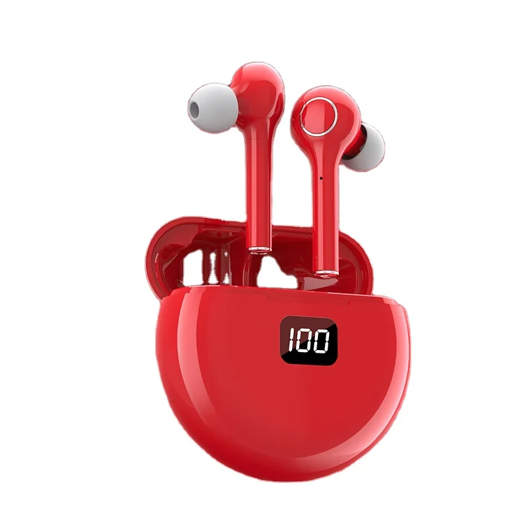 

TW13 Headset Sports Super Bass BT 5.0 Gaming Wireless Headphone Earbud Earphone Boat Headphone, White/black/red