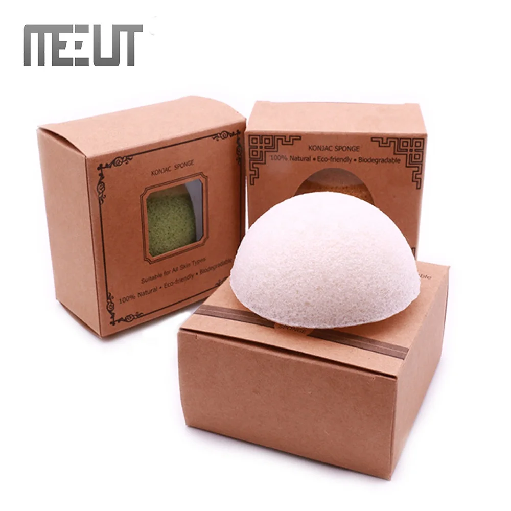 

Wholesale White Natural Facial Wash Konjac Sponge