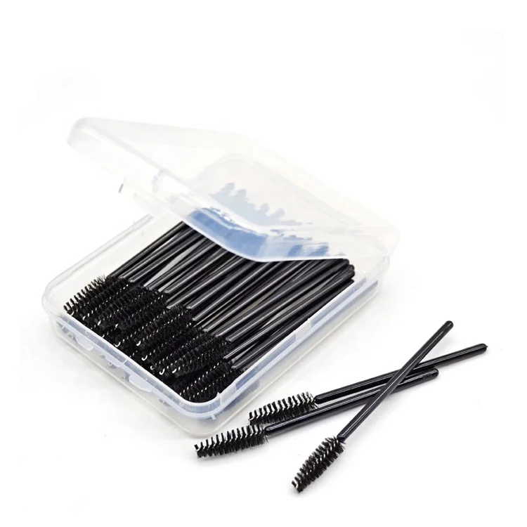 

30 pcs Disposable Eyebrow Brush with PVC Case Packing