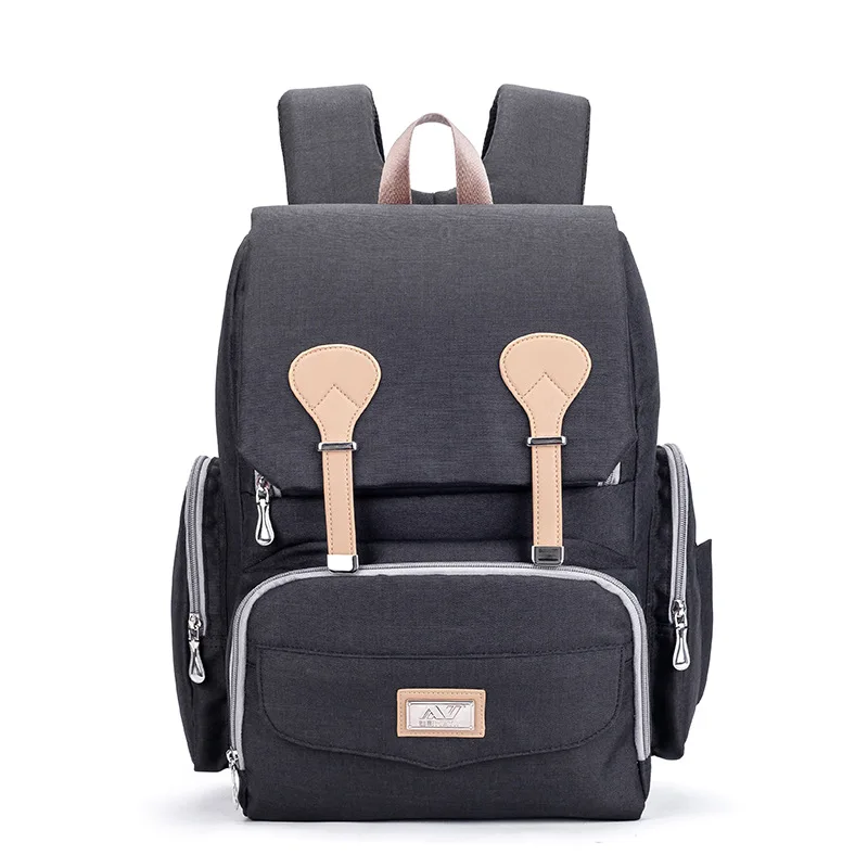 

Wholesale multipurpose stylish big high quality large capacity cute mickey waterproof mummy baby diaper bag backpack for mother, Black diaper bag