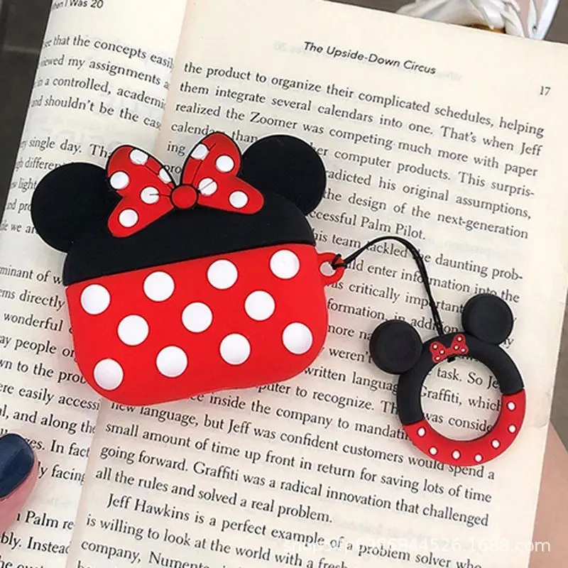 

For Air2 Pro3 cartoon leather case earphone protective cover Mickey cute silicone earplug cover