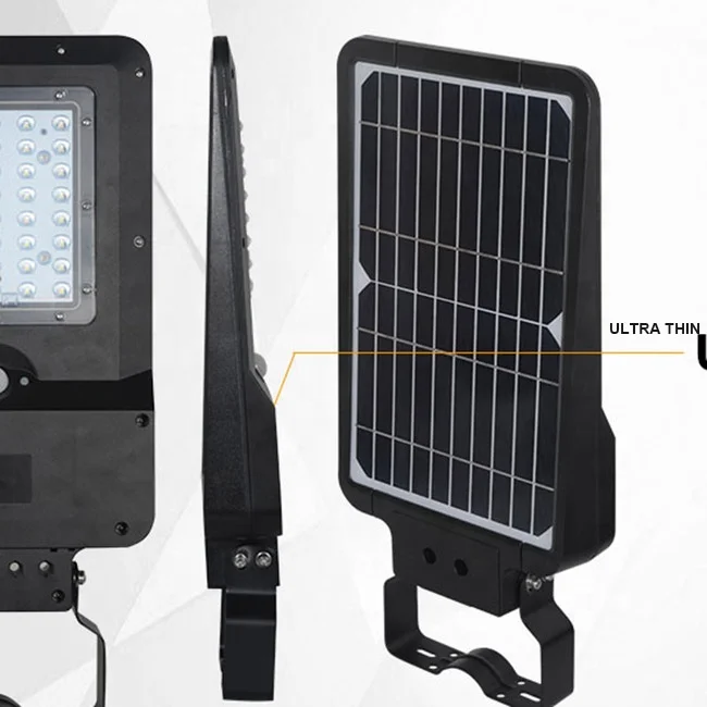 3 optional installation 15W 1600LM solar street light with adjustable solar panel