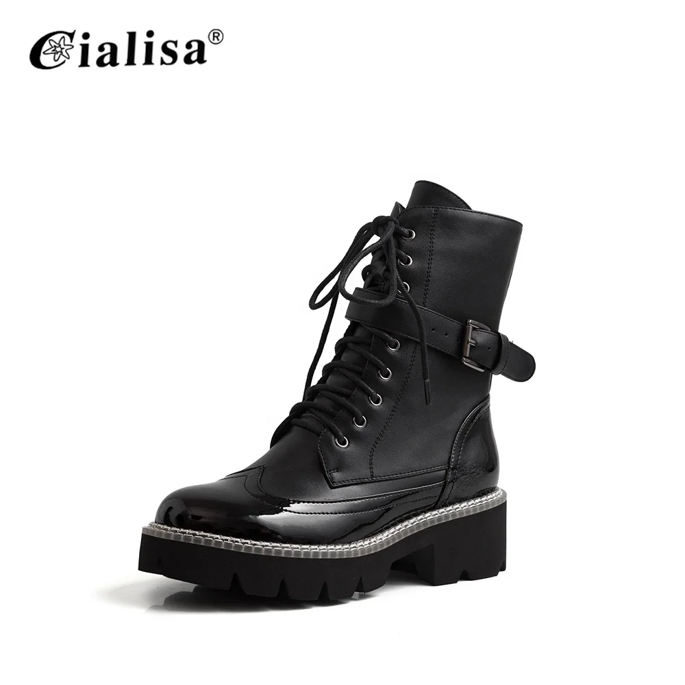 
China Woman High Heeled Ladies Genuine Leather Boots  (62293735657)