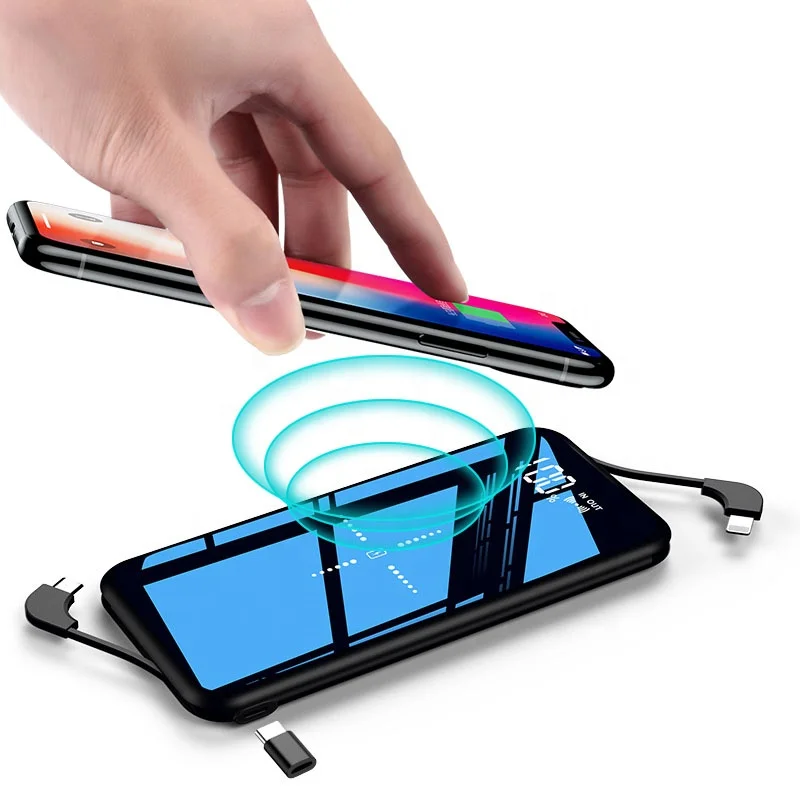 

Portable Led Display 10000mah Ultra Slim Mini Wireless Power Bank