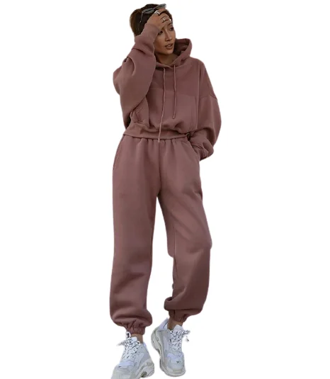 

Clothing Blank Sweatshirt Cargo Hoodie Suits Color Matching Hoodie Sports Suit Joggers Suites Mg Hoodies, White