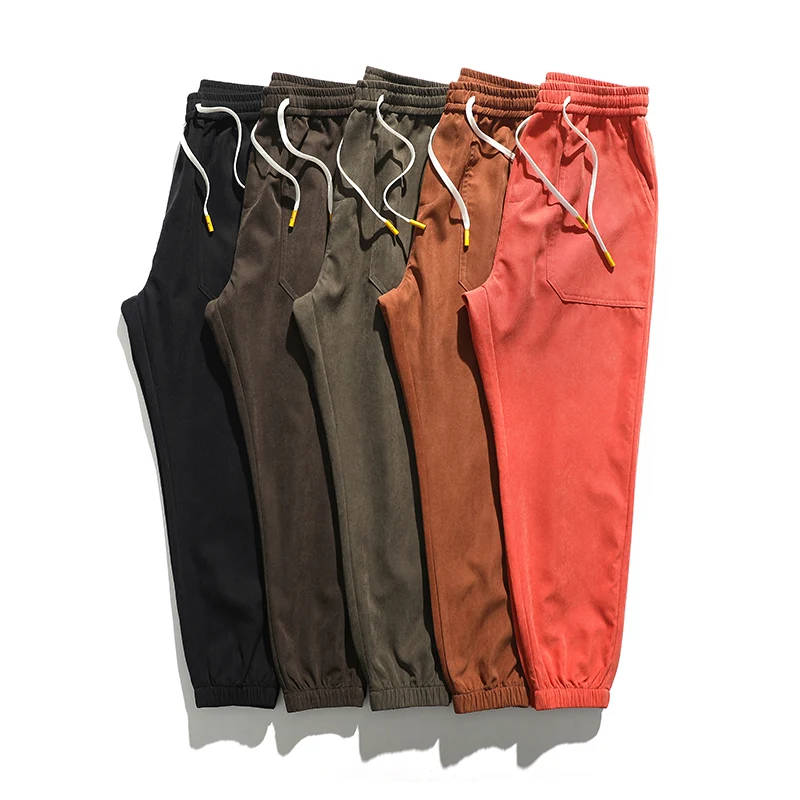 

Men's Polyester Clothing Slim Hiking Trousers Adult Casual Pants Nylon Sweatpants Fashion Clothes For Jogging Sports Pants