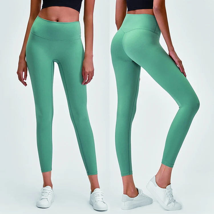 

US size fitness & yoga wear seamless leggings sexy pants with pockets for women crotchless nude custom yoga leggings pants, 24 colors