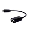 Small Adapter Micro USB to USB 2.0 Host OTG Adapter Cable Black Color Extend Cable for Raspberry Pi Zero