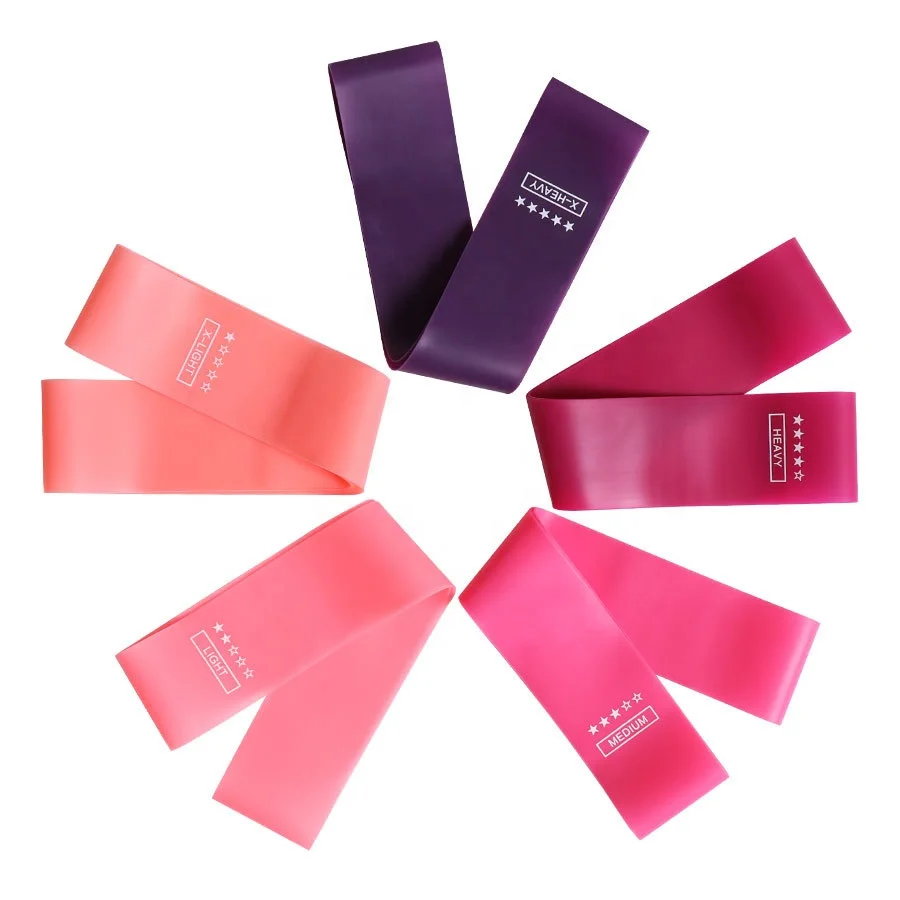 

2021 New Arrivals Elastic Home Fitness Gym Silicone Resistance Stretch Band, Customized color