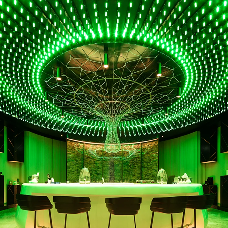 Contemporary customized large luxury project dreamlike bar led chandelier light
