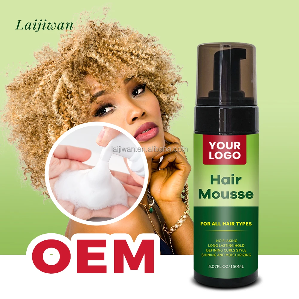 

New arrivals 150ml Moisturize Curly Hair Mousse Professional Anti Frizz Hair Styling Rich Foam Repair Curls Defining Foaming