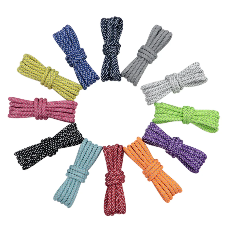 

Weiou Shoe Manufacturer Factory Manufacturer Reflective Shoe Laces Elastic Shoelaces Sports Shoestring for Sneakers Hoodies, Any based pantone color+grey 3m