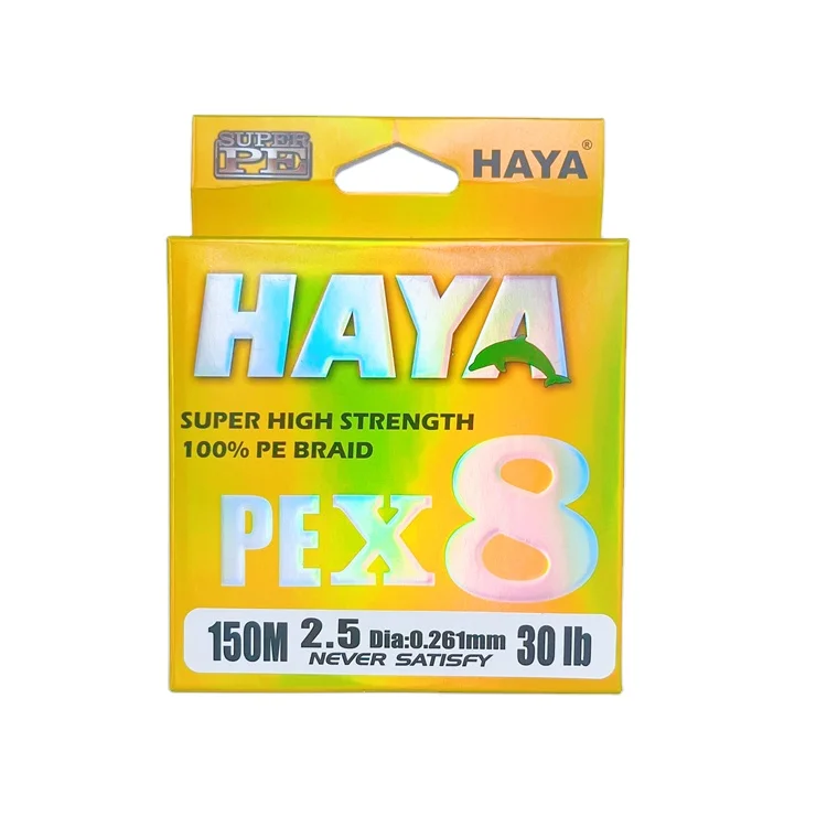 

HAYA braided fishing line 6 to 300lb metered with different colors sections