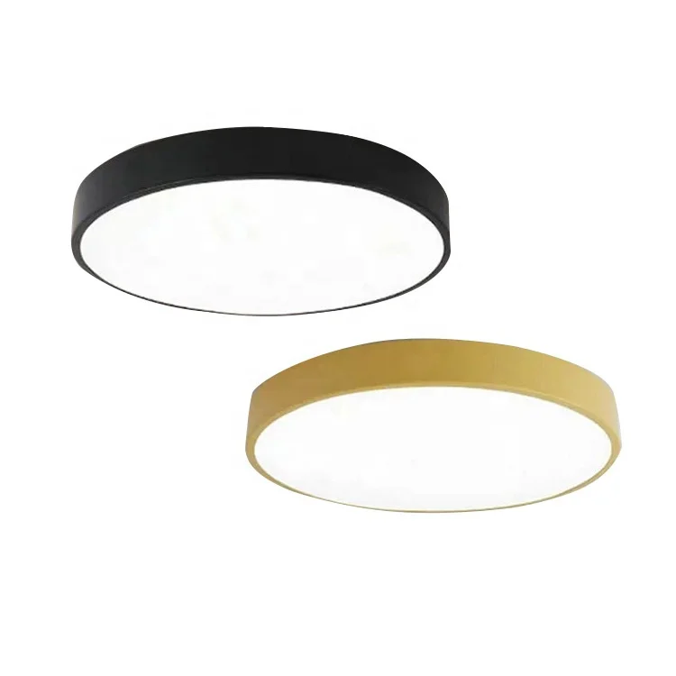 Ultra Thin Design Round Multi Color Light Dimmable Led Ceiling Lamp