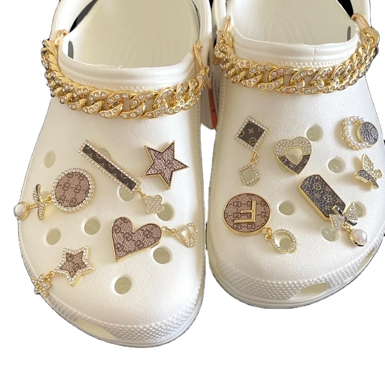 

Hot Sale High-class Metal With Croc Shoe Charms Decoration Accessories Charms For Croc Girls Shoe, Picture