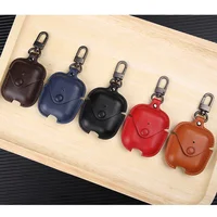 

Business Leather Earphone Case for Apple Airpods 2 1 Headphone Shell For Air Pods Strap PU Cover Case With Hook
