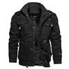 Winter Thickening Fleece Warm Military Style Track Jacket Men Plus Size Coat