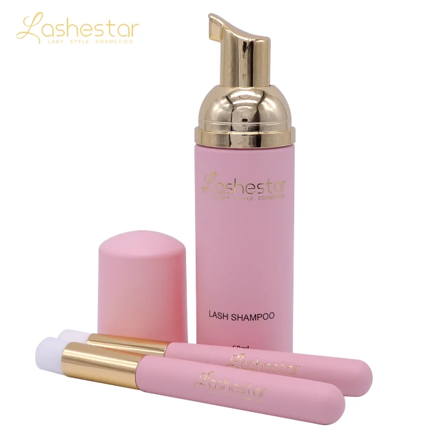 

Private label 60ml eyelash extension cleanser foam Lash shampoo set