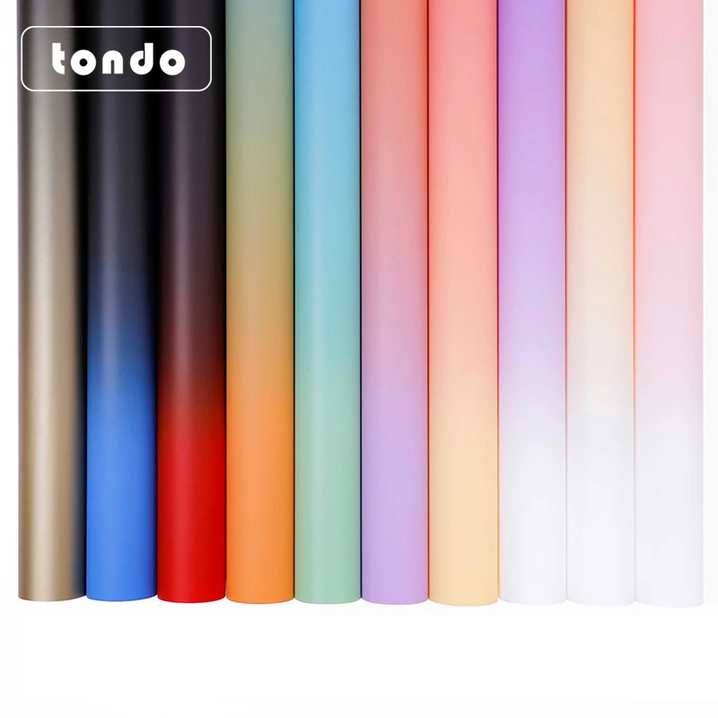 

Tondo 2022 Valentine's Day Gradient Rainbow Color Florist Korean Wrapping Paper For Flower Packing