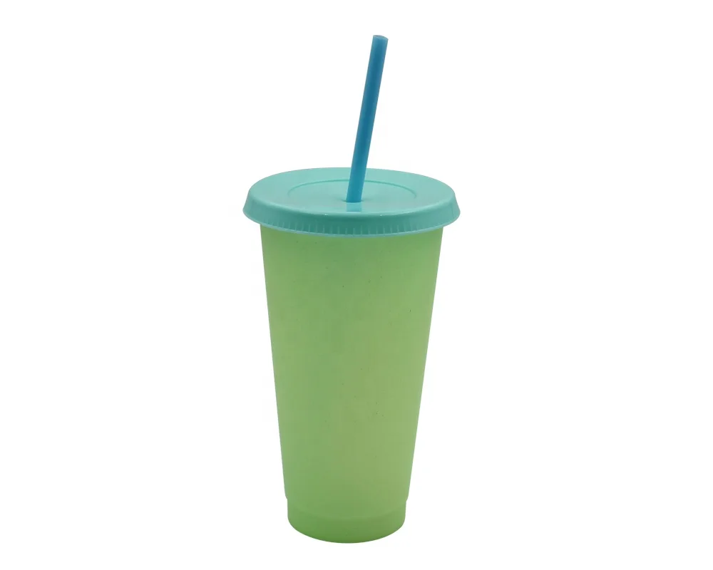 
Hot Reusable color changing cup tumbler Drink cup wholesale 