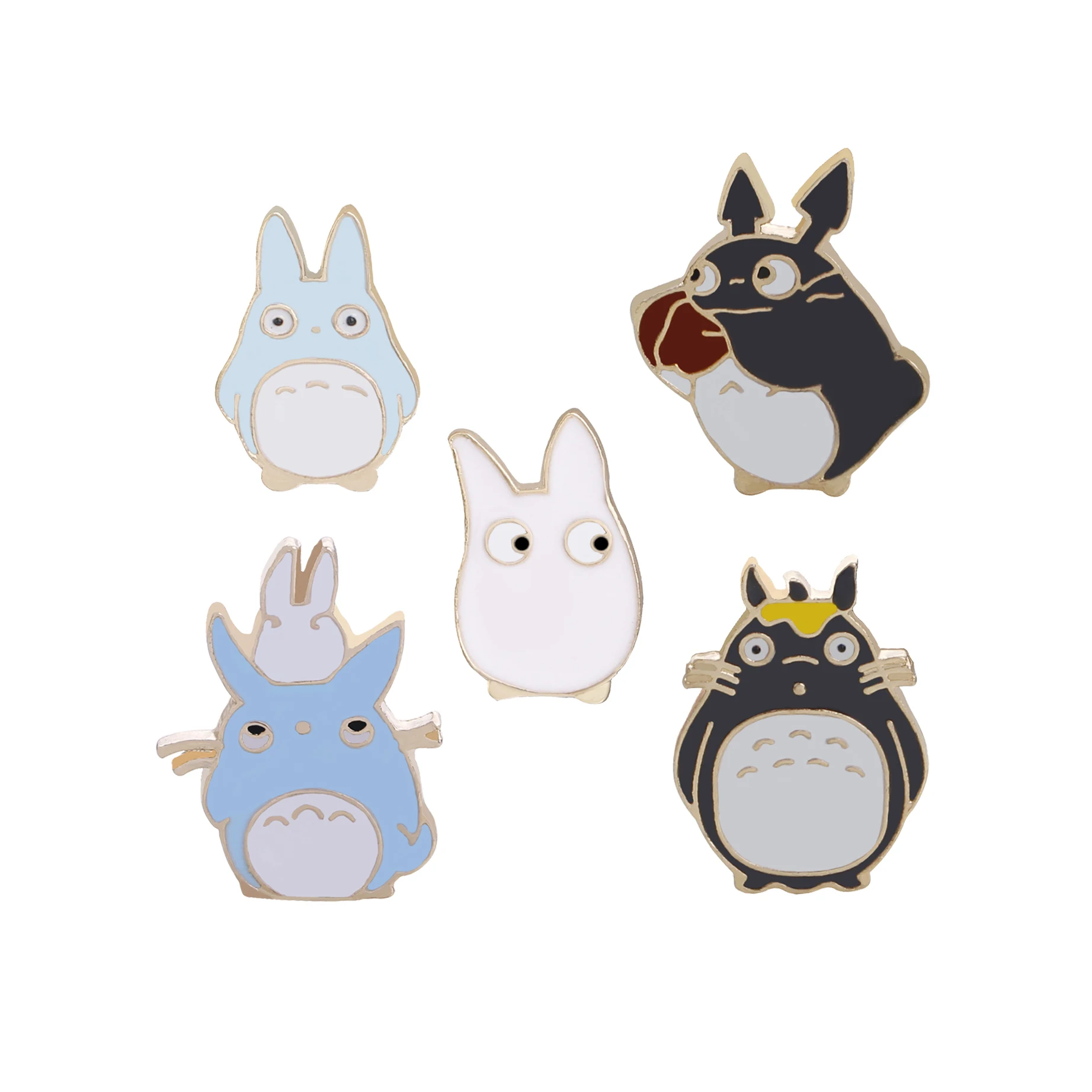 

Hot Sale Anime Kawaii Totoro Soft Enamel Pins Lapel Badges Enamel Custom Fashion jewelry brooches