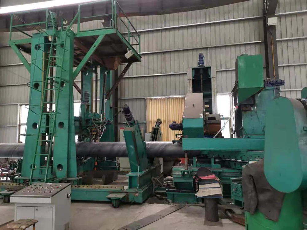 
spiral steel pipe making machine tube production line Advanced Carbon Steel Spiral Welded SSAW Pipe Making Mill 