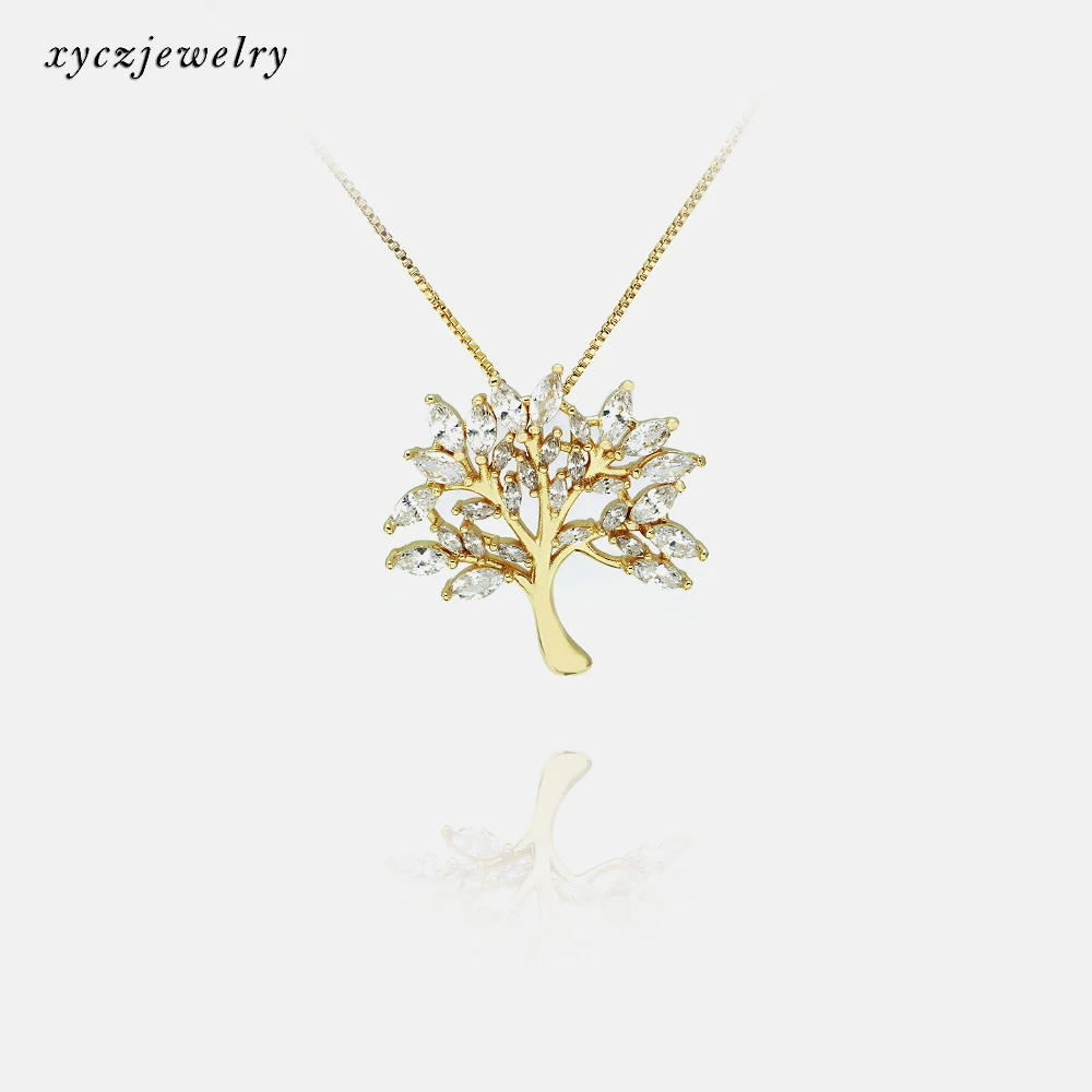 

wholesale brass tree of life pendant necklace for women