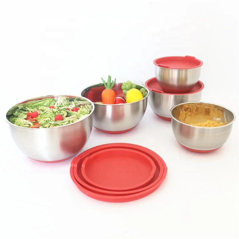 

Amazon Crazy Selling Stainless steel salad bowl set of kitchenware