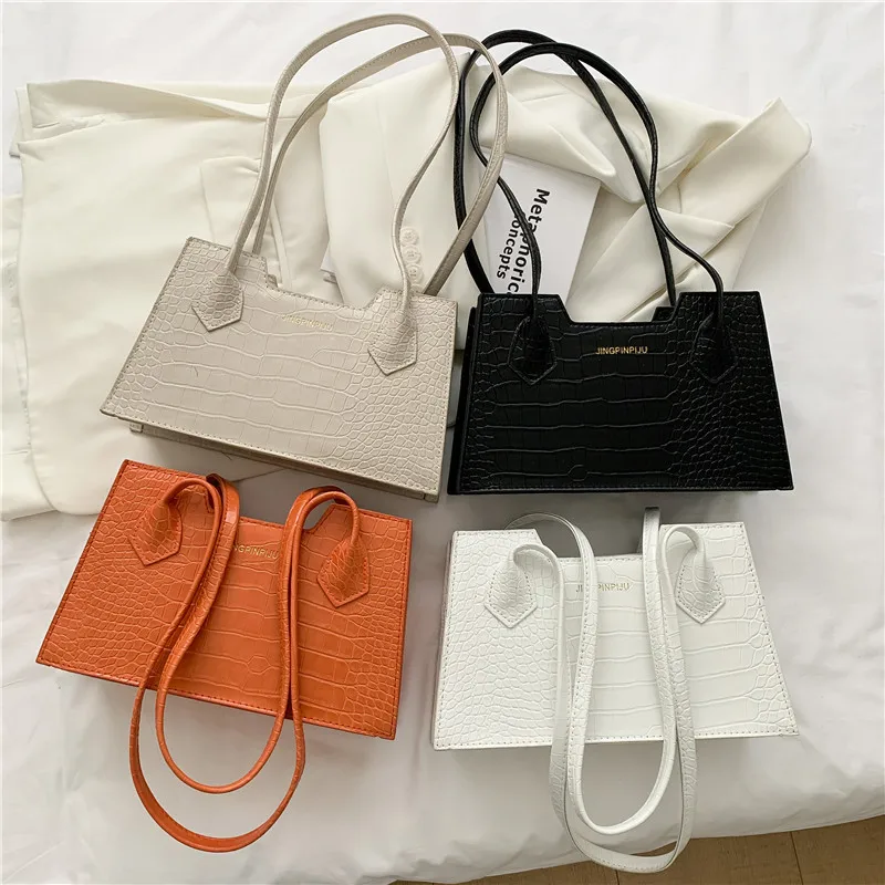 

Retro handheld solid colour small square handbag simple casual women's bag 2023 new summer fashion shoulder handbag