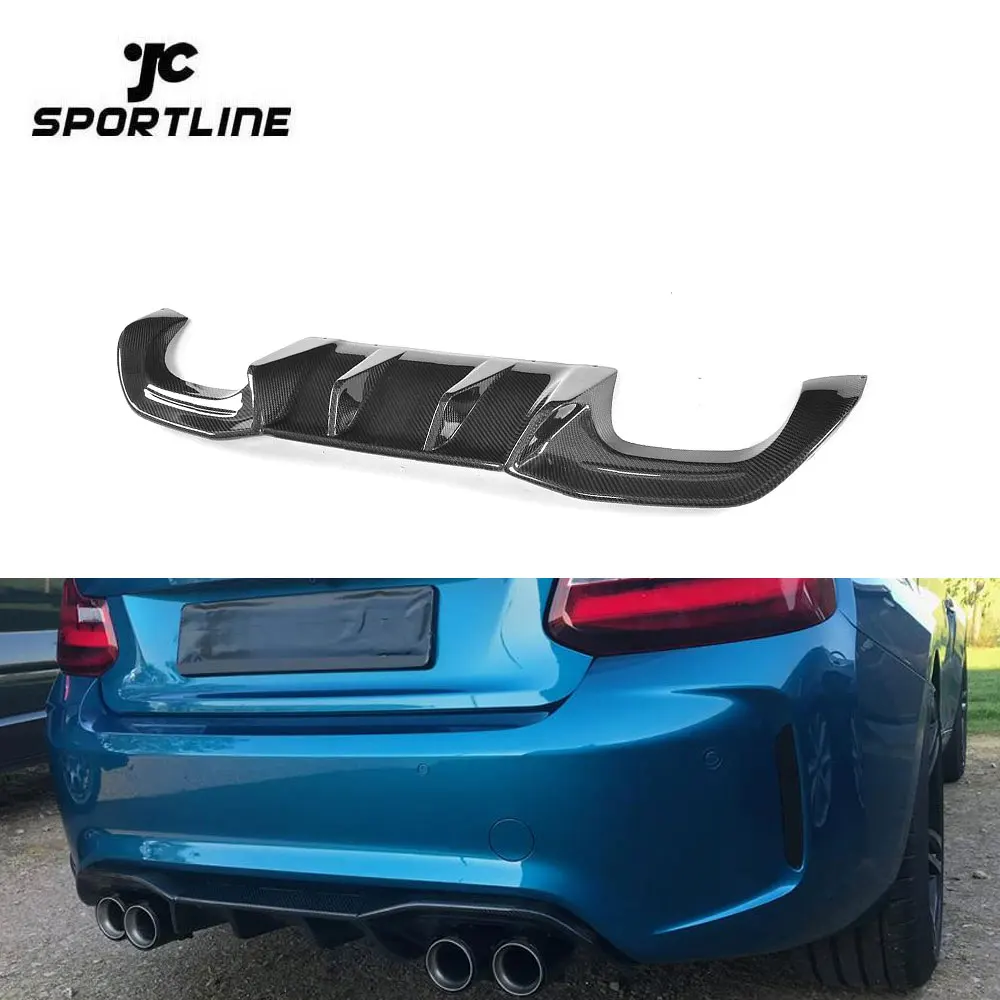 

Carbon Fiber M2C Car Rear Diffuser Big Fins for BMW F87 M2 M2C 16-19