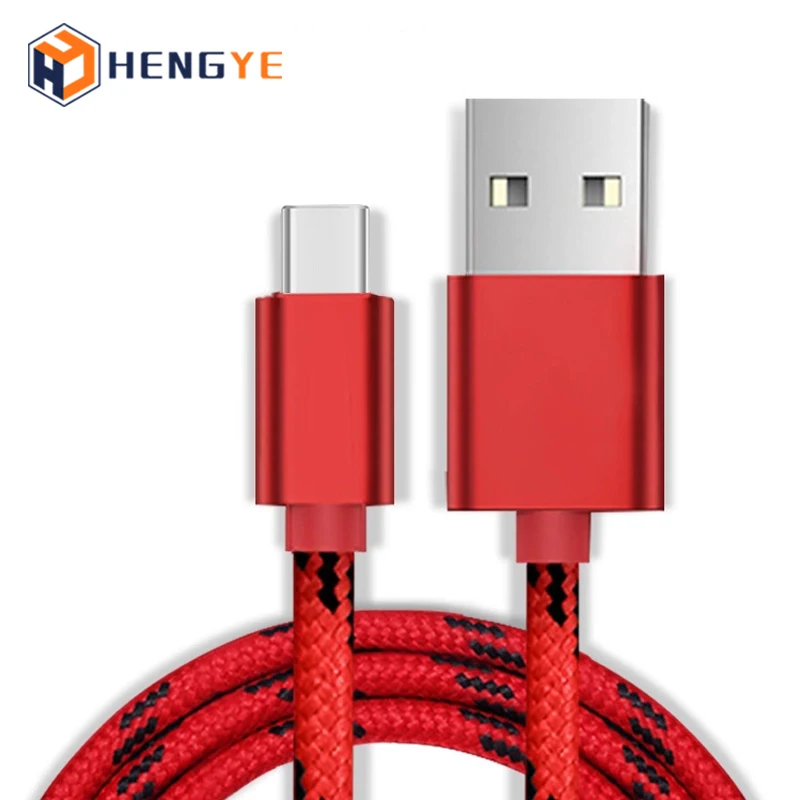 

Colorful 1M 3FT C Type Nylon Round Braided USB Charging Data Cable For Hua Wei P30 Mate 30E Pro Mate 40 Pro P40 Pro, Gold, silver, black, pink etc