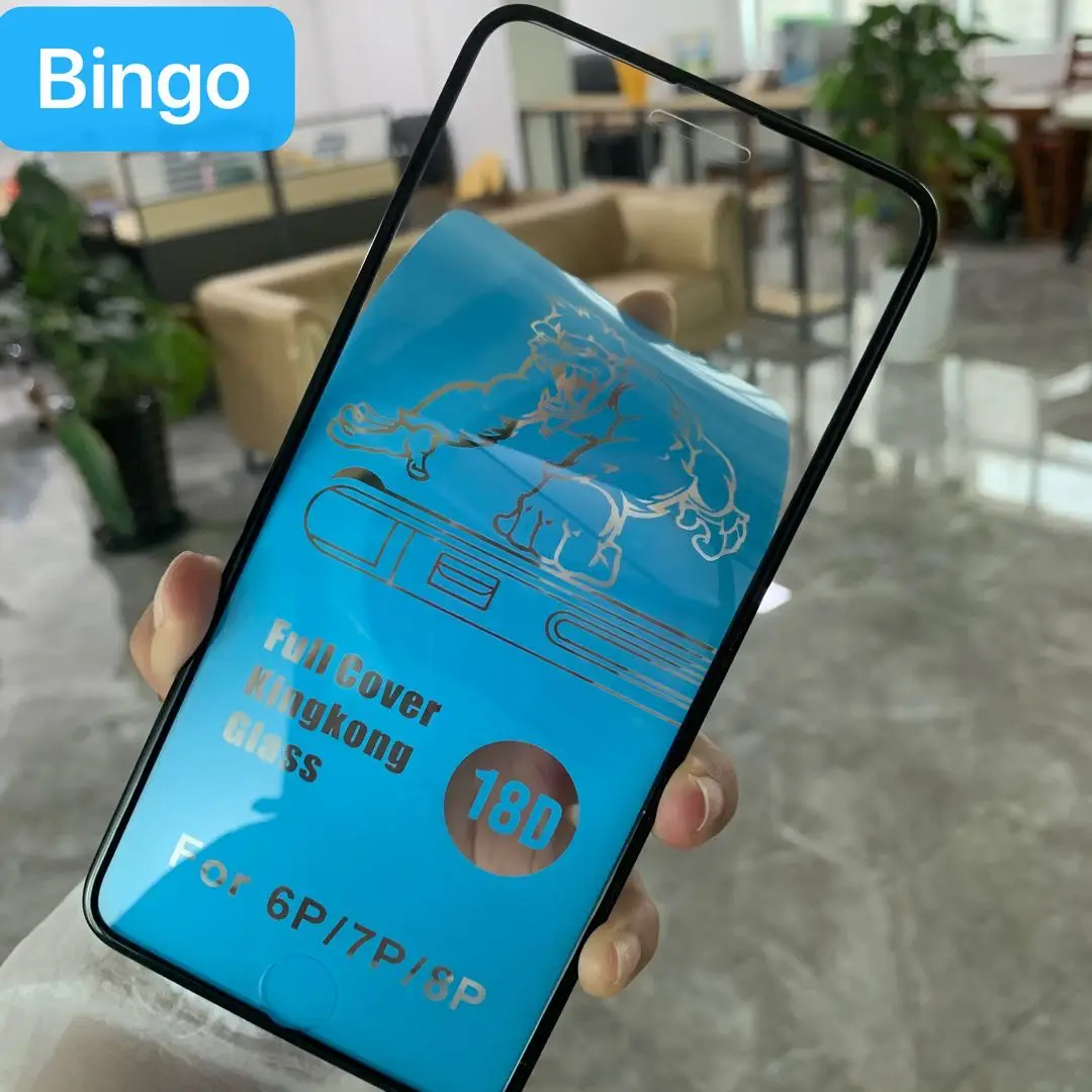 

Hight-quality Big Cover 18D King Kong Full Glue Tempered Glass For Iphone 11 12 pro max Screen Protector