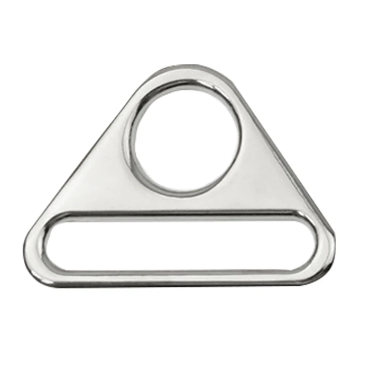 

37mm Metal Bag Buckle Adjuster Triangle with bar Swivel Clip, Silver,gold,black in random