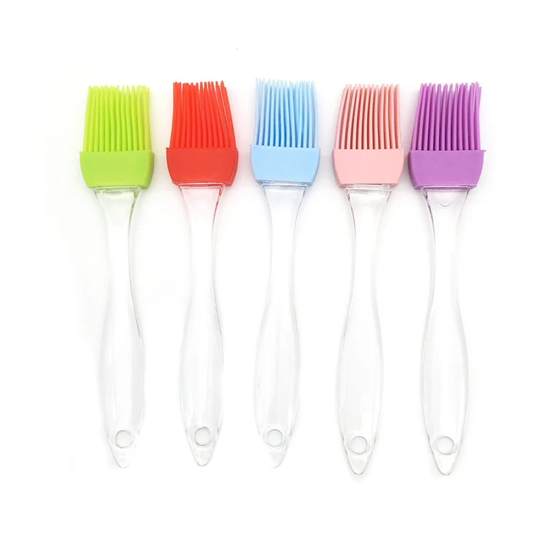 

Heat Resistant BBQ Brush Silicone Oil Brush With Long Handle For Cooking, Customized color