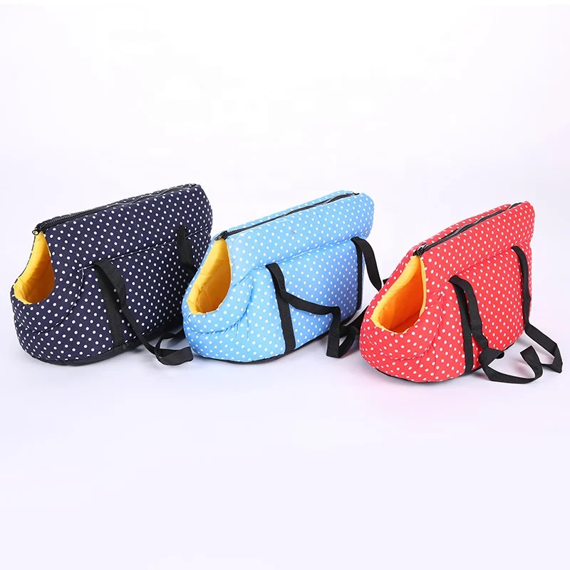 

Portable Soft-Sided Pet Carrier Tote Bag Small Dog Carrier Purse with Pockets Adjustable Safety Tether