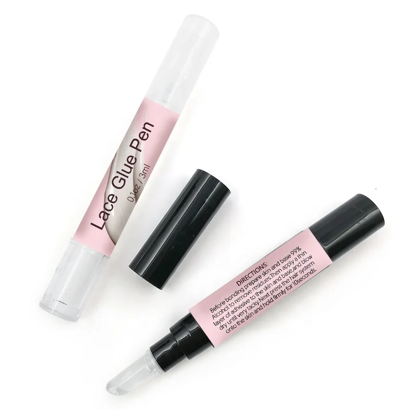 

Custom Logo Private Label Lace Wig Glue Pen, White, clear