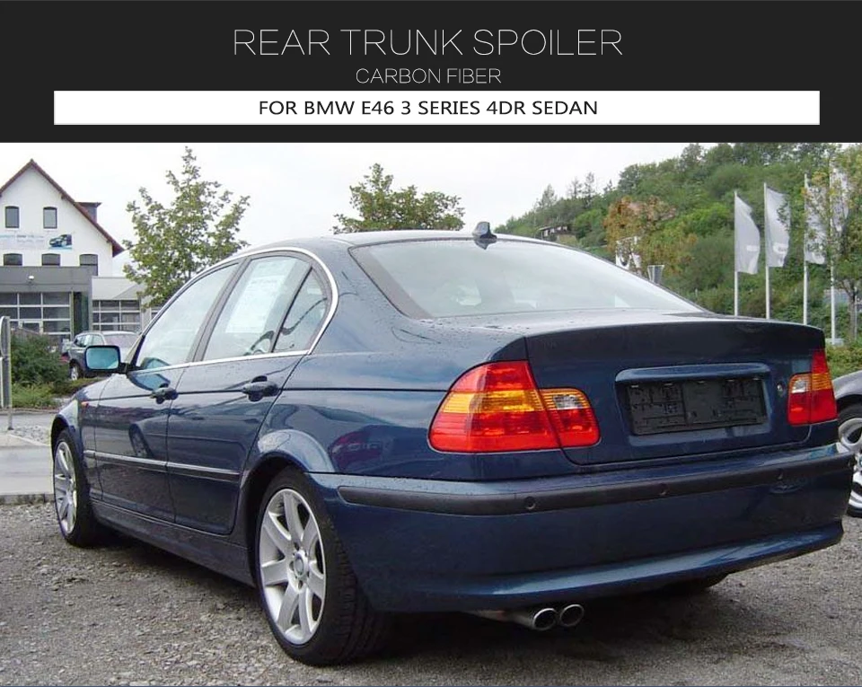 Carbon Fiber Rear Spoiler Wing for BMW E46 3 Series
