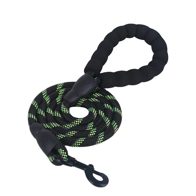 

High Quality Heavy Duty Large Reflective High Strength Nylon Braided Climbing Rope Dog Leash, 8 colors