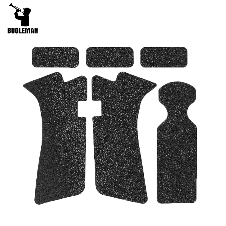 

Bugleman Non-slip Rubber Texture Grip Wrap Tape for Glock 17 19 20 21 22 25 26 27 33 43 holster 9mm pistol gun magazine, Black