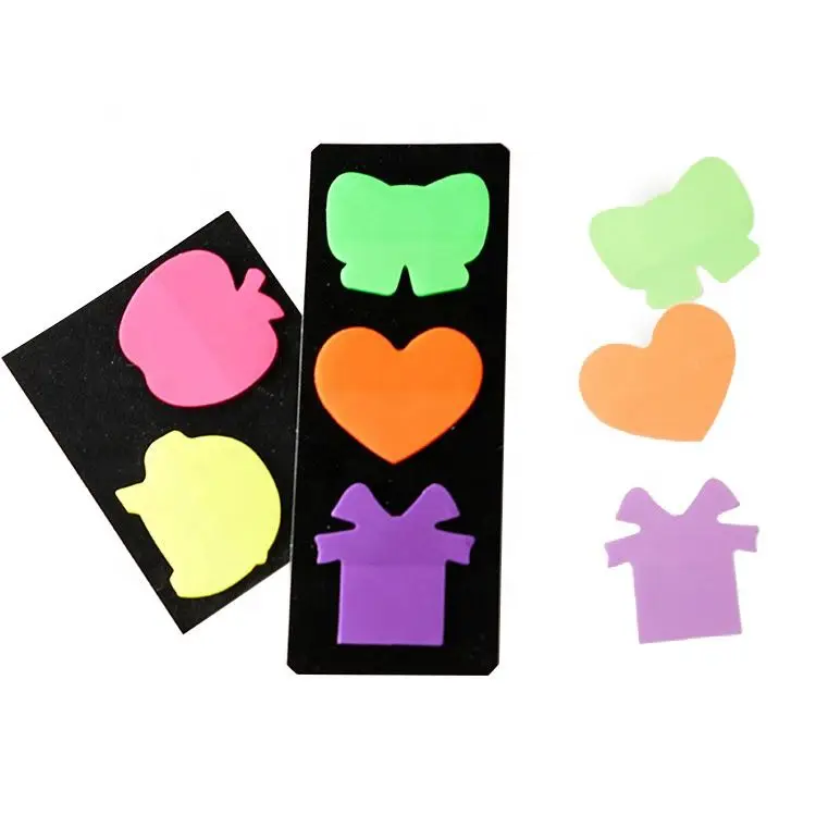 

Sticky note manufacturer fluorescent glue PET plastic sticky notes with logo