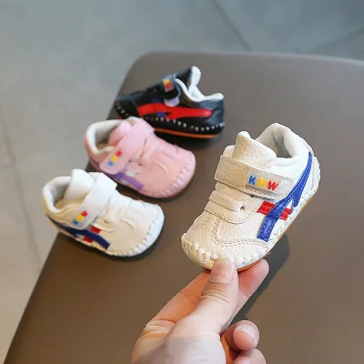 

2020 baby casual leather shoes Spring newborn children's shoes toddler girls kids soft bottom sport soft leather baby boy shoes, Mix color avalibale ( baby shoe)