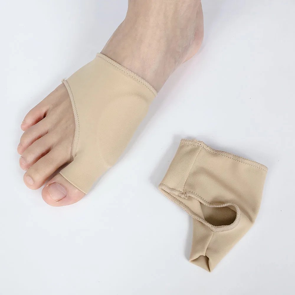 

Gel Hallux Valgus Orthopedic Big Toe Bunion Corrector Protector Sleeve Manga del protector del corrector del juanete del dedo go, Transparent gel + fabric