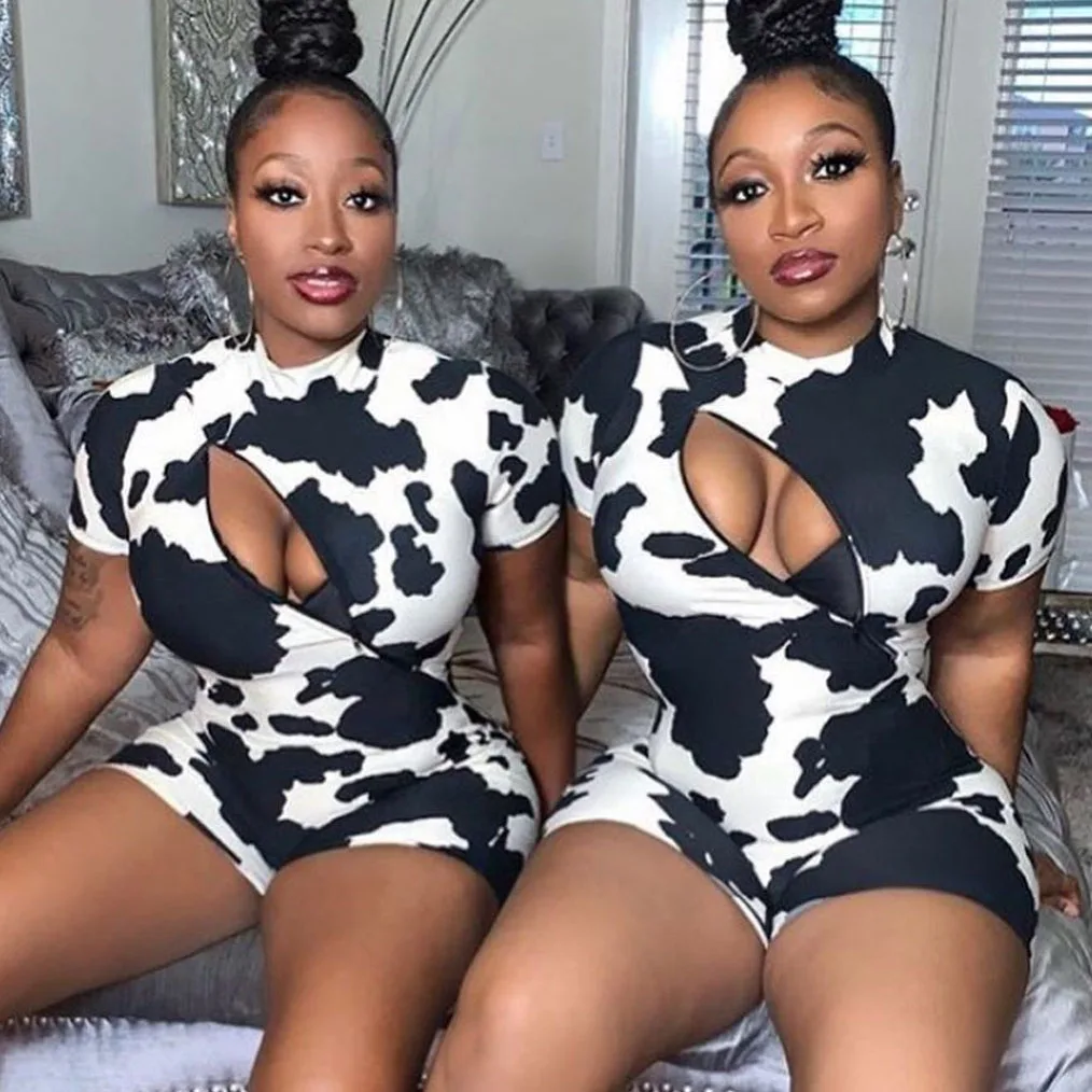 

L3014 Casual Workout Sporty Rompers Womens Jumpsuit Fashion Active Wear Bodycon Slim Biker Shorts Playsuits, White red green blue