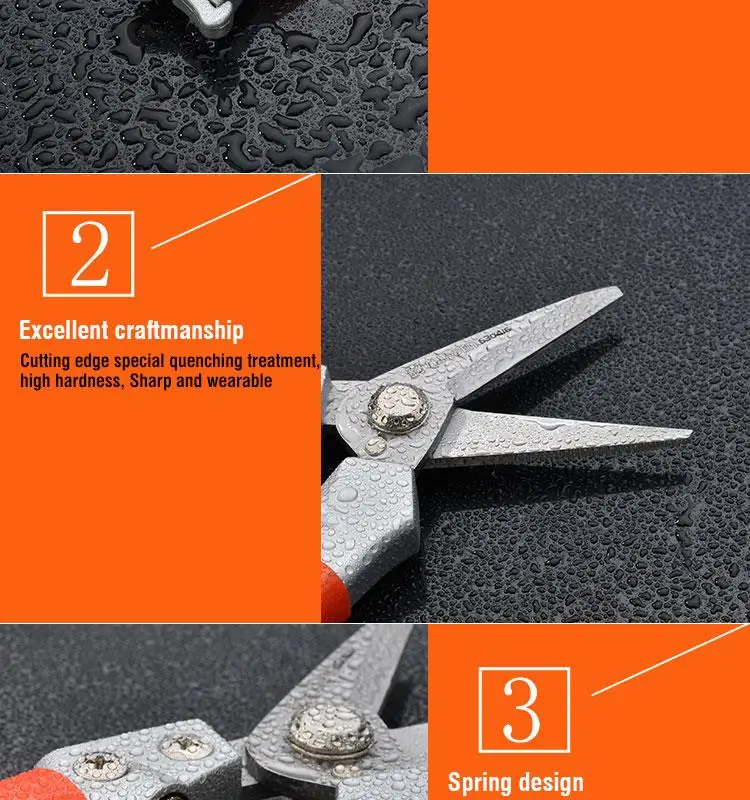 China Professional Manual Stainless Steel Trimmer Garden Hand Scissors Pruner
