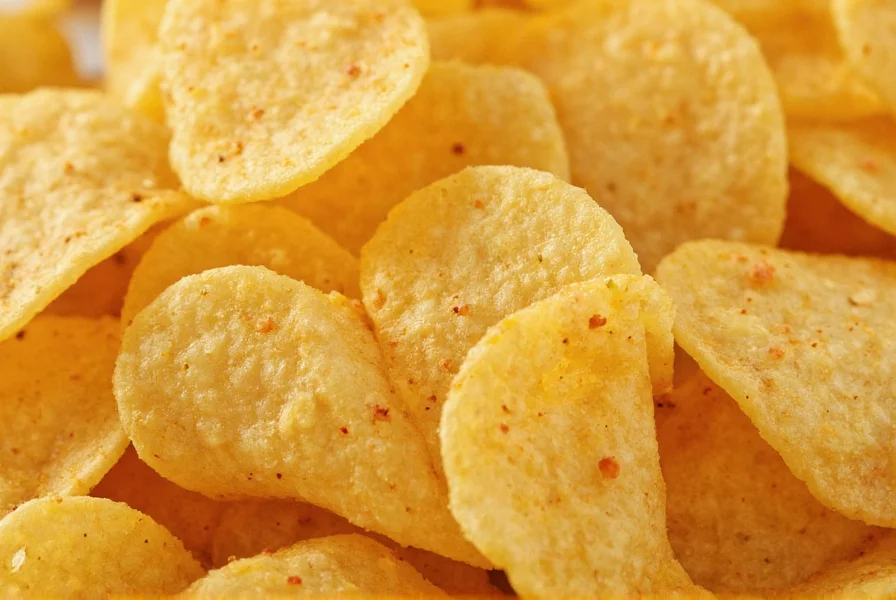 Close-up photography of Lays Chili Lime chips showing textured surface with visible seasoning particles on golden potato chips