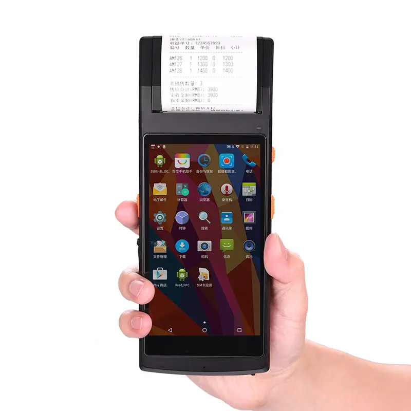 

Global export hot 4G network handheld RFID/NFC/ printer/bar code scanner PDA