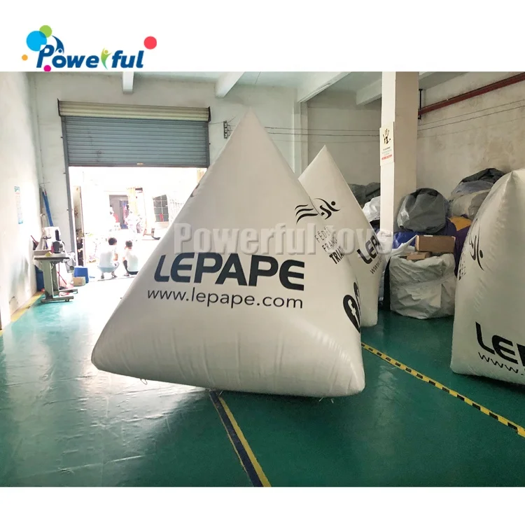 custom commerical Floating inflatable triathlon buoy for water sports