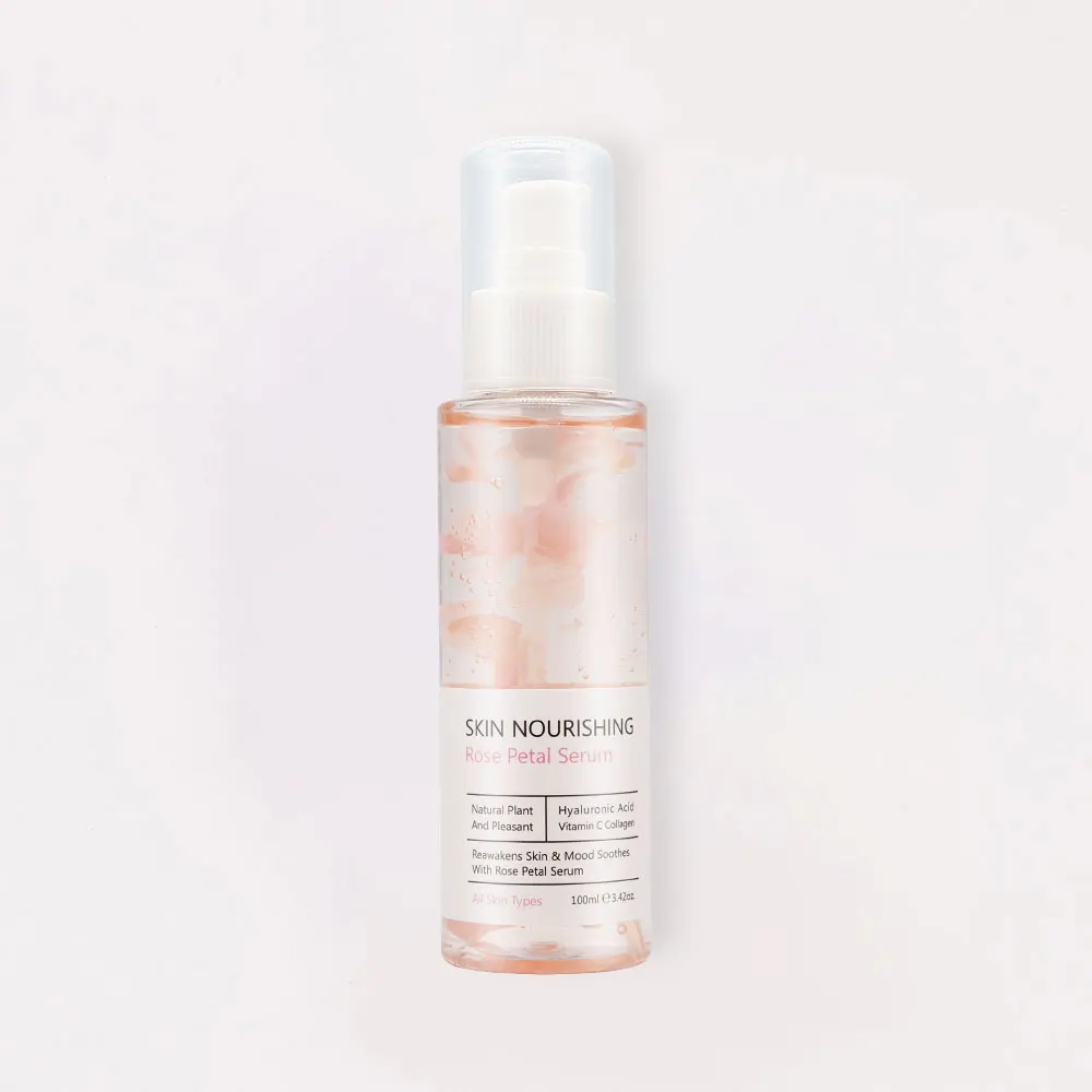 

QQLR New Arrival Private Label Rose Water Toner skin care Rose Essential Oil vegan skincare Rose Petal Serum